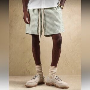 Striped Drawstring Spring Lounge Shorts